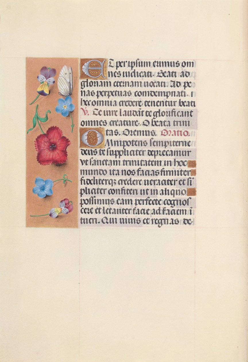 Timmar av drottning Isabella den katolska, drottning av Spanien:  Fol. 22v av Master of the First Prayerbook of Maximillian