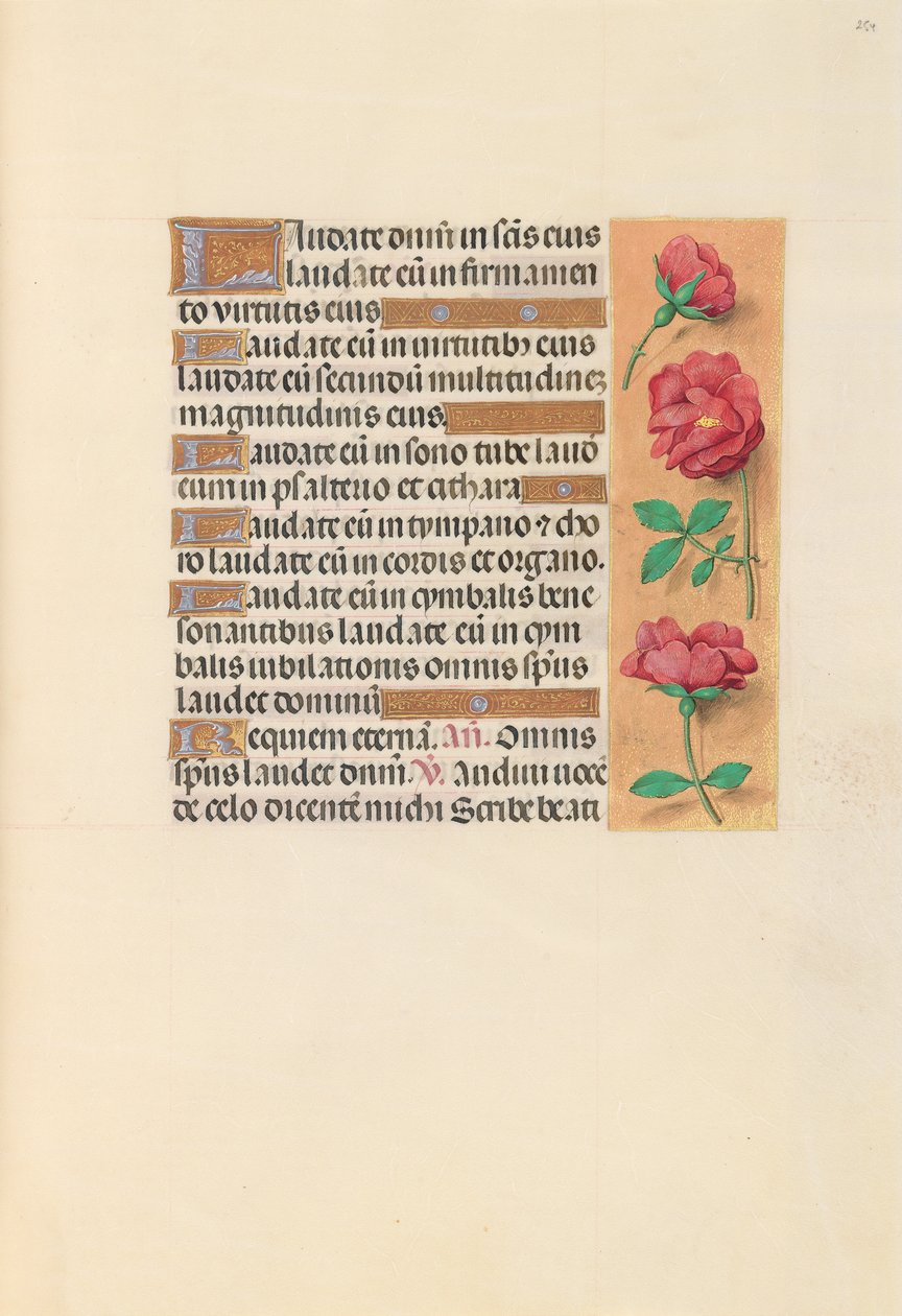 Hours of Queen Isabella the Catholic, Queen of Spain: Fol. 254r, c. 1500. av Master of the First Prayerbook of Maximillian