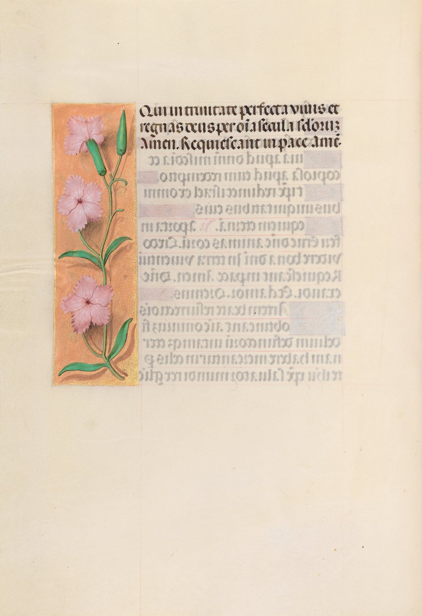 Hours of Queen Isabella the Catholic, Queen of Spain: Fol. 256v, Jungfru och barn, ca. 1500. av Master of the First Prayerbook of Maximillian
