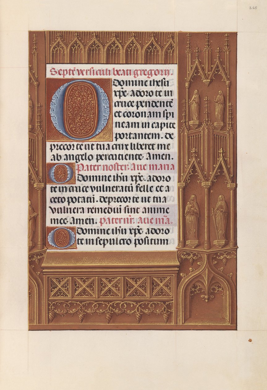 Hours of Queen Isabella the Catholic, Queen of Spain: Fol. 265r, c. 1500. av Master of the First Prayerbook of Maximillian