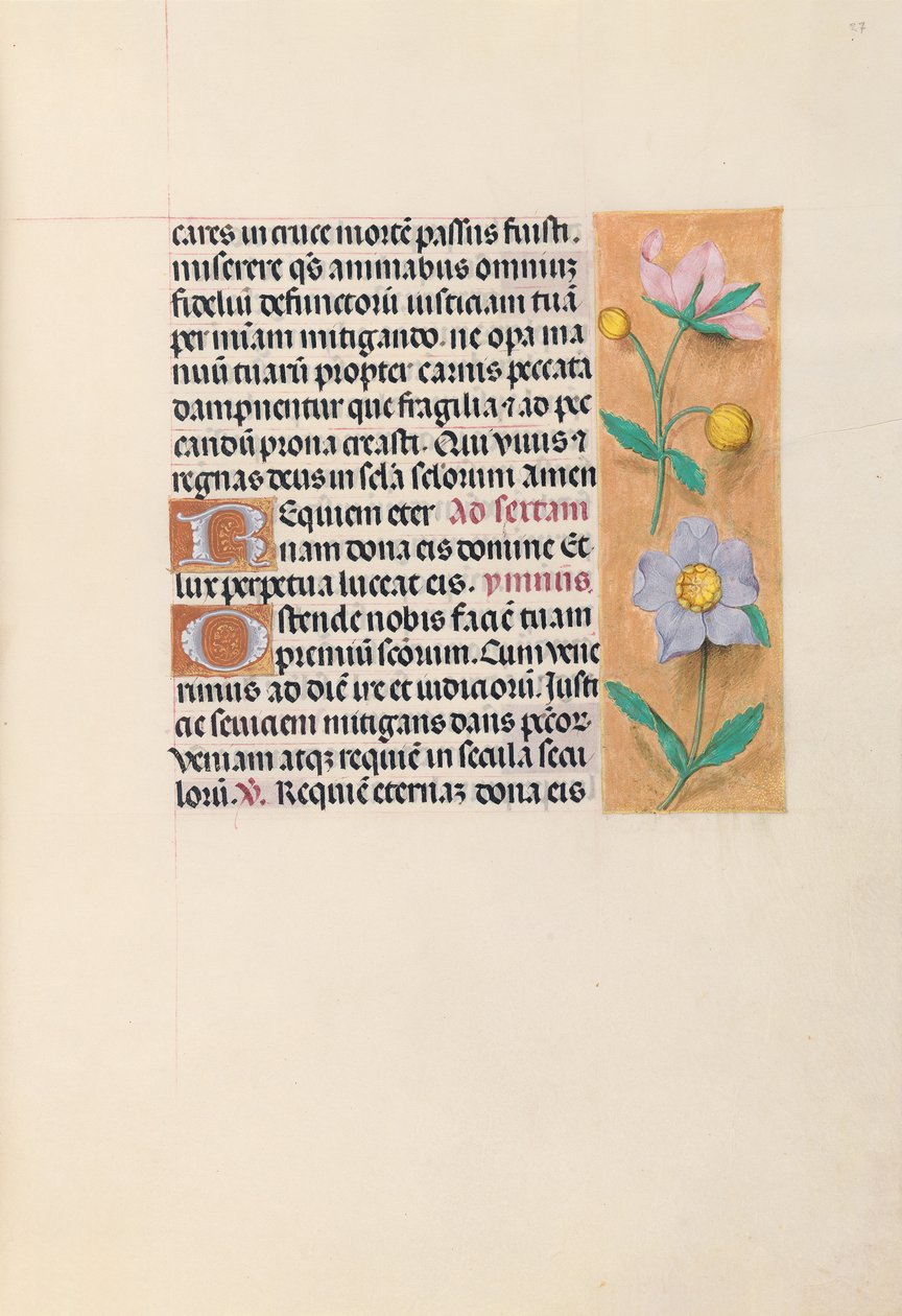 Hours of Queen Isabella the Catholic, Queen of Spain: Fol. 27r, c. 1500. av Master of the First Prayerbook of Maximillian