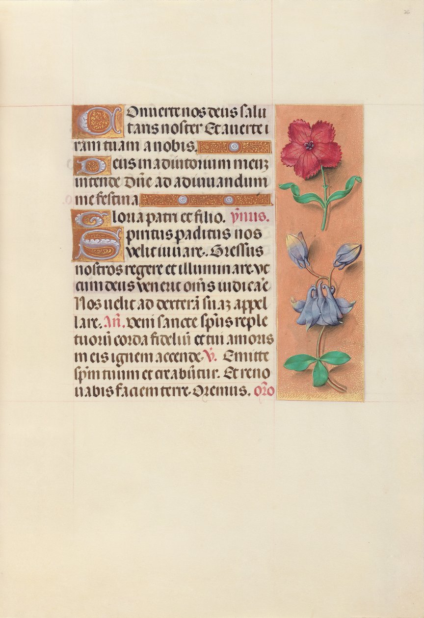 Hours of Queen Isabella the Catholic, Queen of Spain: Fol. 36r, c. 1500. av Master of the First Prayerbook of Maximillian