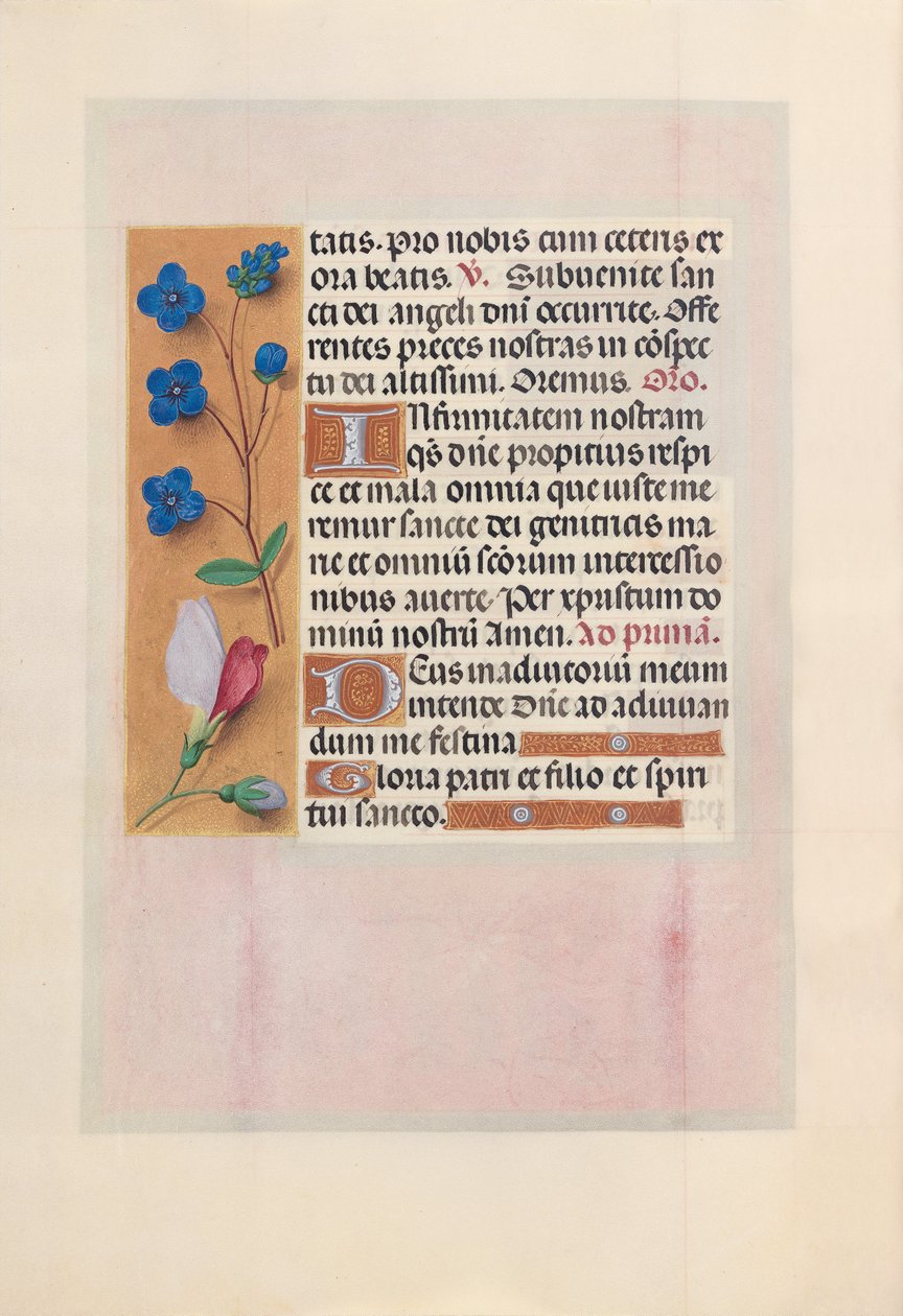 Timmar av drottning Isabella den katolska, drottning av Spanien:  Fol. 38v av Master of the First Prayerbook of Maximillian