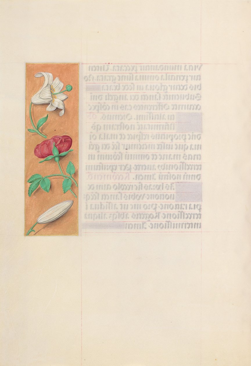 Hours of Queen Isabella the Catholic, Queen of Spain: Fol. 42v, c. 1500. av Master of the First Prayerbook of Maximillian