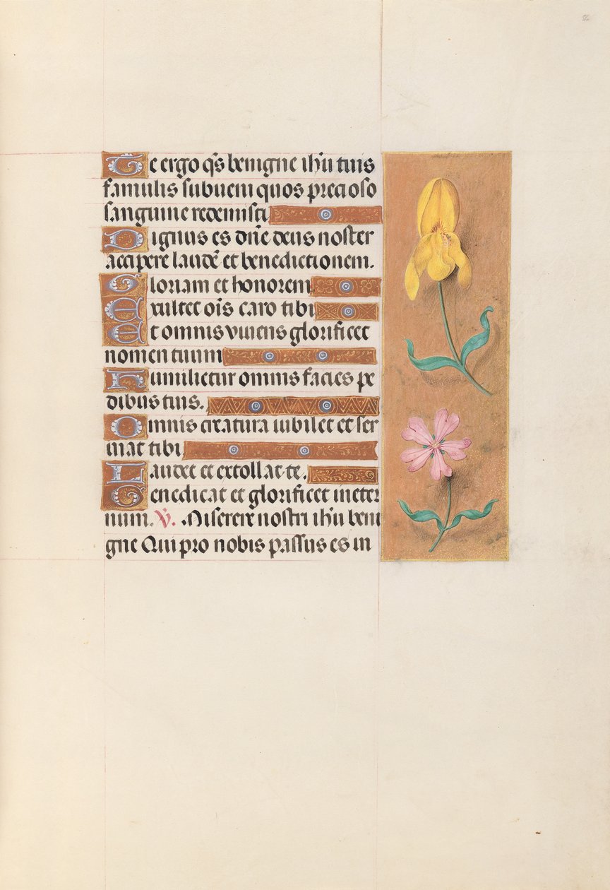 Hours of Queen Isabella the Catholic, Queen of Spain: Fol. 56r, c. 1500. av Master of the First Prayerbook of Maximillian