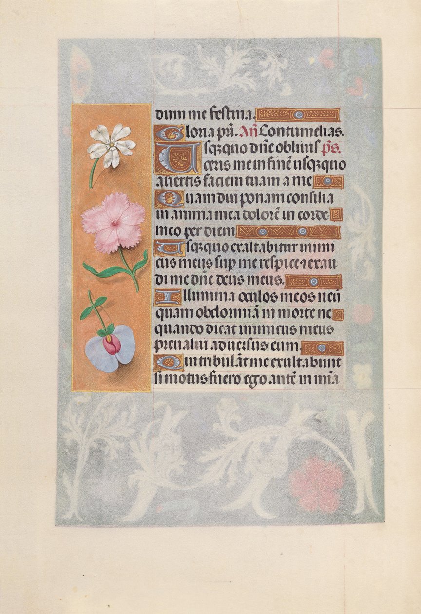 Timmar av drottning Isabella den katolska, drottning av Spanien:  Fol. 57v av Master of the First Prayerbook of Maximillian