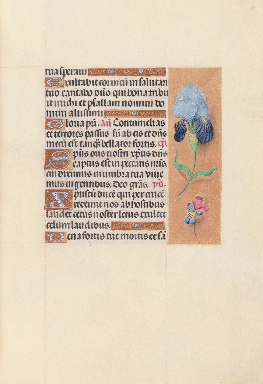 Hours of Queen Isabella the Catholic, Queen of Spain: Fol. 58r, c. 1500. av Master of the First Prayerbook of Maximillian
