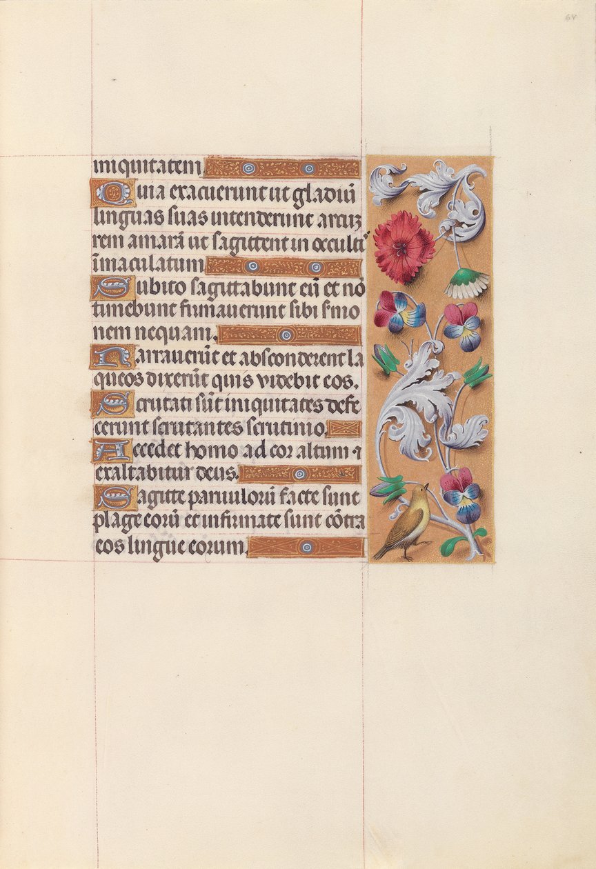 Hours of Queen Isabella the Catholic, Queen of Spain: Fol. 64r, c. 1500. av Master of the First Prayerbook of Maximillian