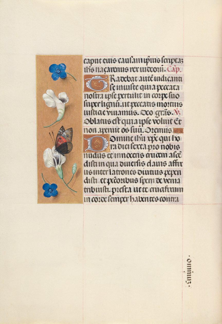 Timmar av drottning Isabella den katolska, drottning av Spanien:  Fol. 67v av Master of the First Prayerbook of Maximillian