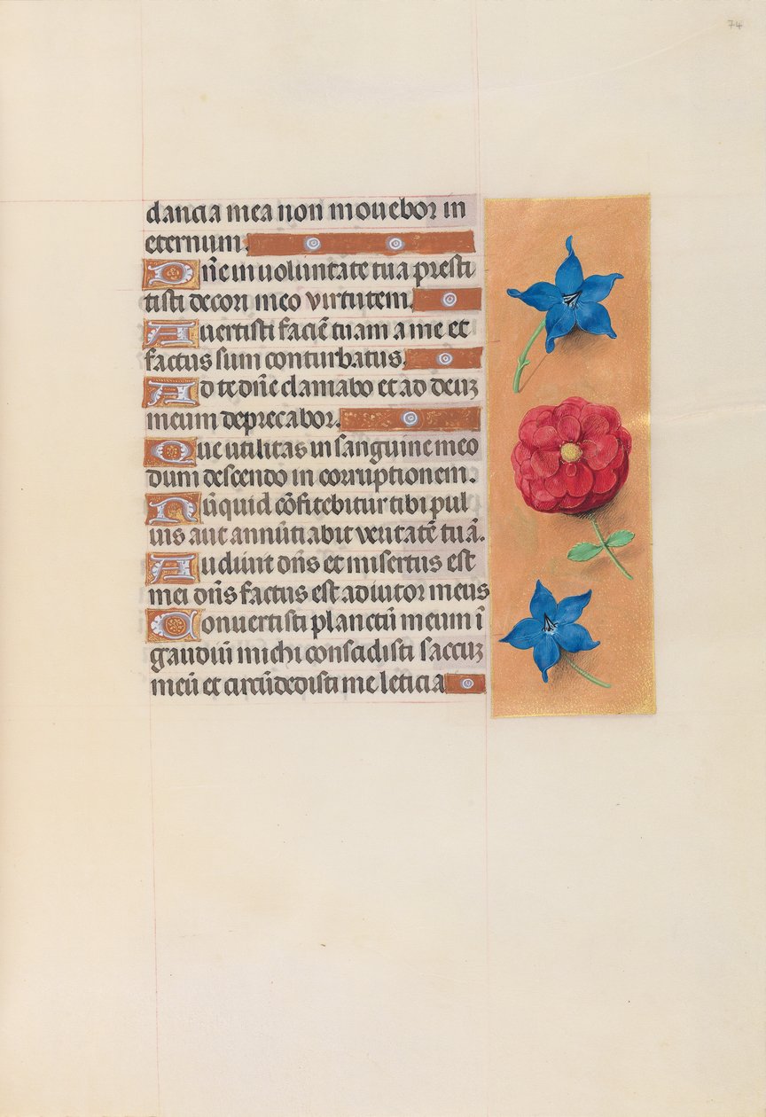 Hours of Queen Isabella the Catholic, Queen of Spain: Fol. 74r, c. 1500. av Master of the First Prayerbook of Maximillian