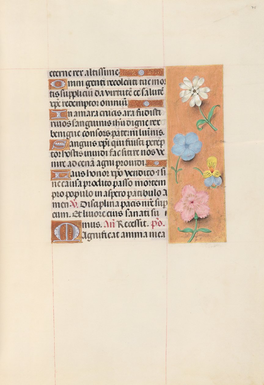 Hours of Queen Isabella the Catholic, Queen of Spain: Fol. 75r, c. 1500. av Master of the First Prayerbook of Maximillian