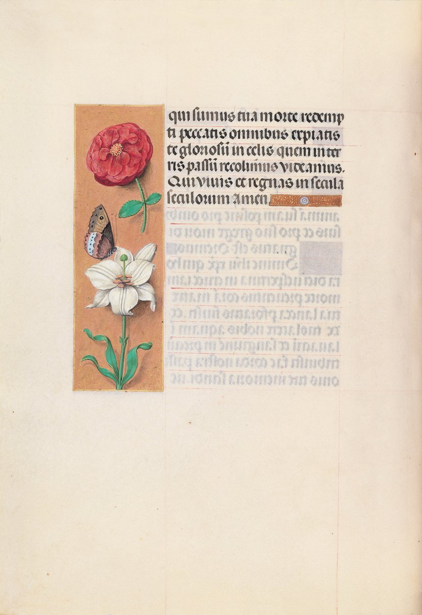 Timmar av drottning Isabella den katolska, drottning av Spanien:  Fol. 76v av Master of the First Prayerbook of Maximillian