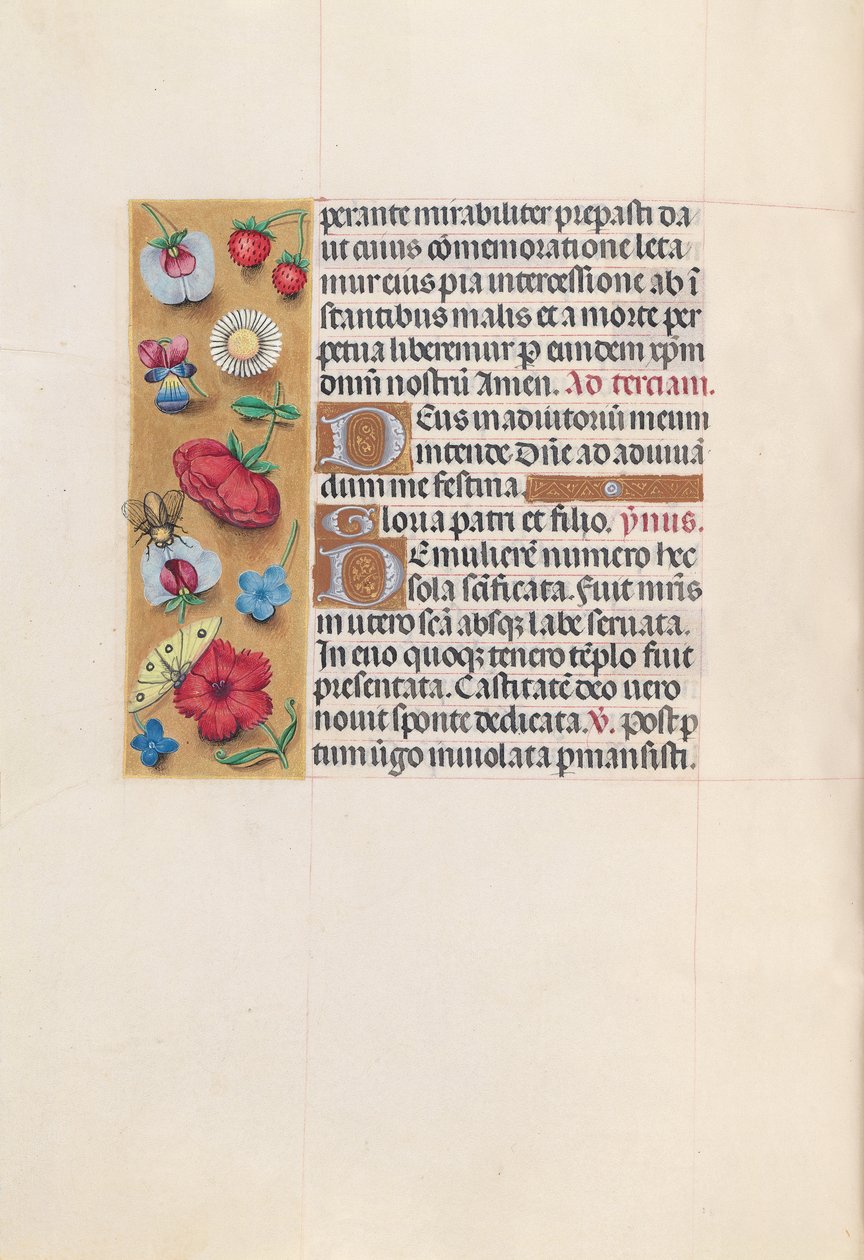 Hours of Queen Isabella the Catholic, Queen of Spain: Fol. 82v, c. 1500. av Master of the First Prayerbook of Maximillian