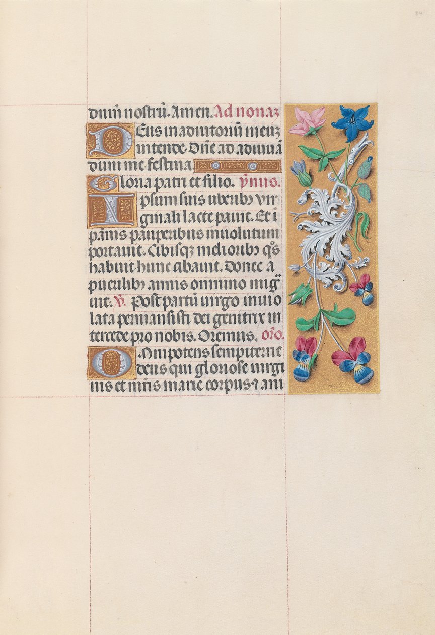 Hours of Queen Isabella the Catholic, Queen of Spain: Fol. 84r, c. 1500. av Master of the First Prayerbook of Maximillian