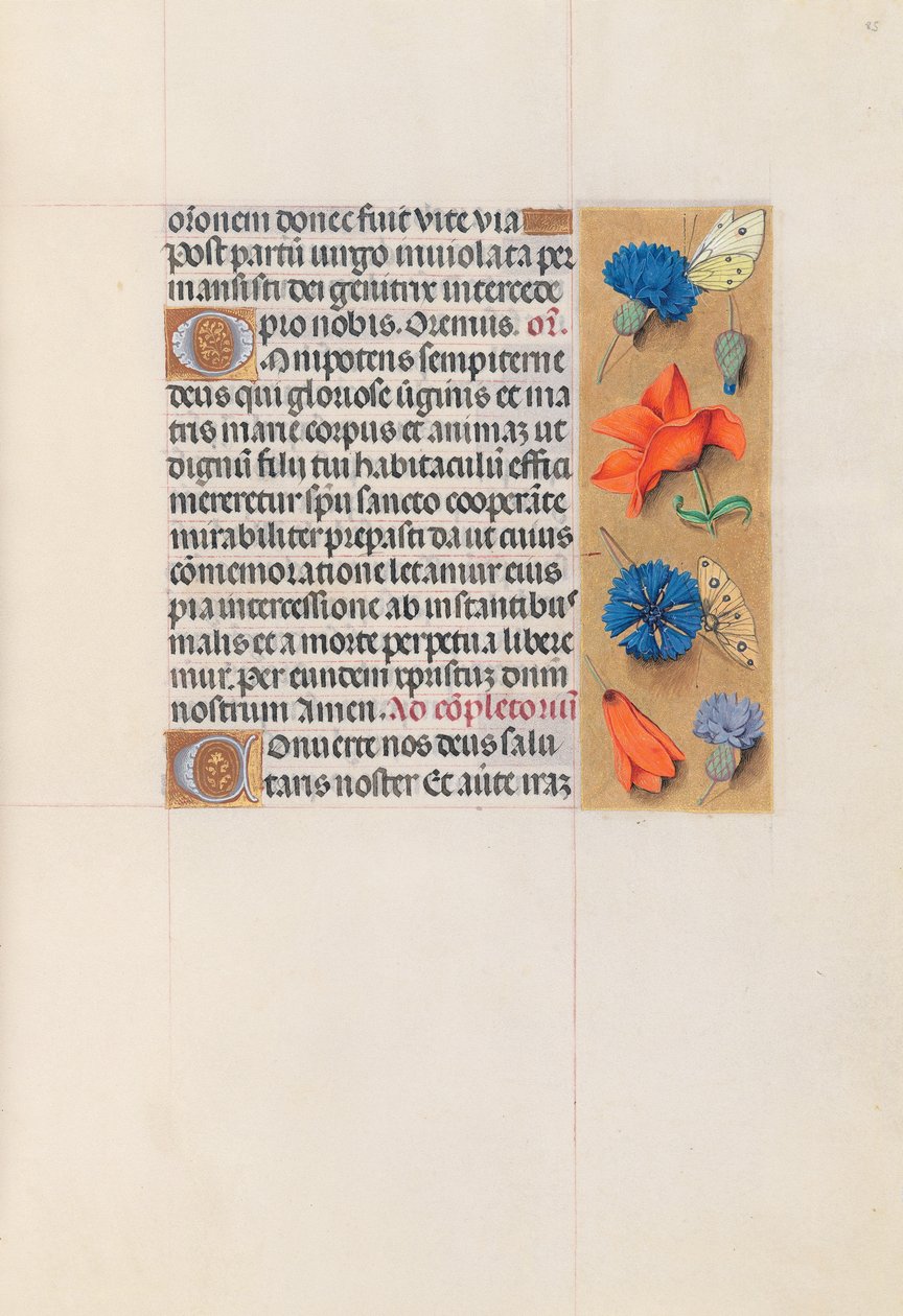 Hours of Queen Isabella the Catholic, Queen of Spain: Fol. 85r, c. 1500. av Master of the First Prayerbook of Maximillian