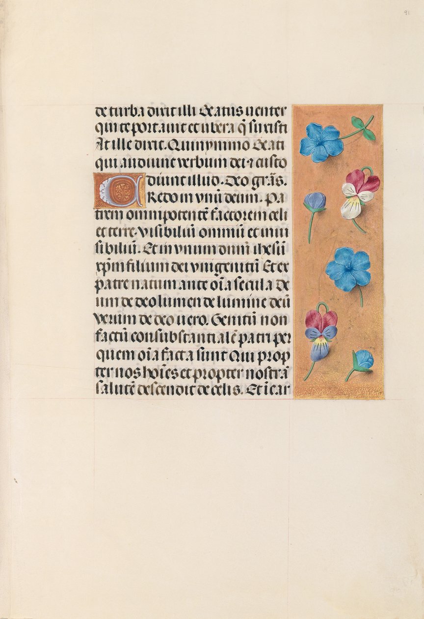 Hours of Queen Isabella the Catholic, Queen of Spain: Fol. 91r, c. 1500. av Master of the First Prayerbook of Maximillian
