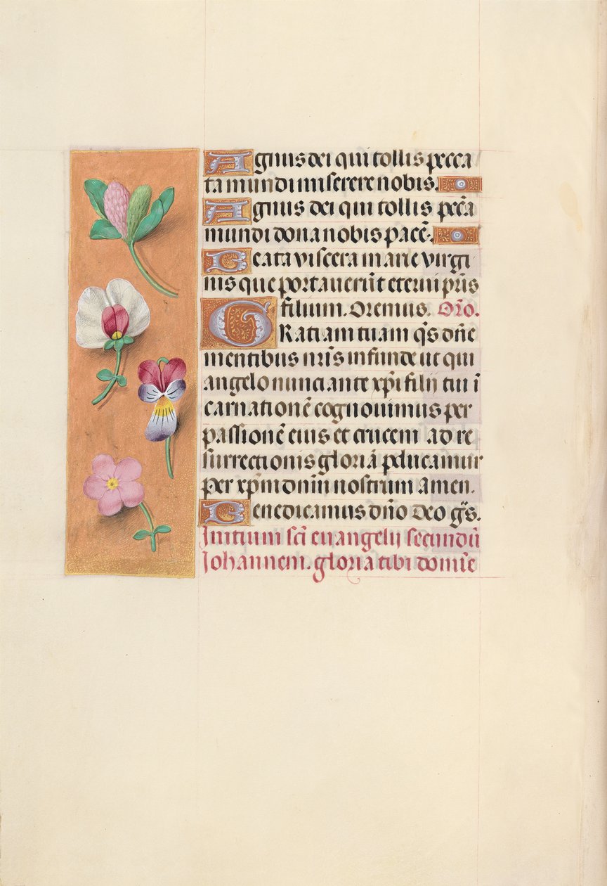 Hours of Queen Isabella the Catholic, Queen of Spain: Fol. 92v, c. 1500. av Master of the First Prayerbook of Maximillian