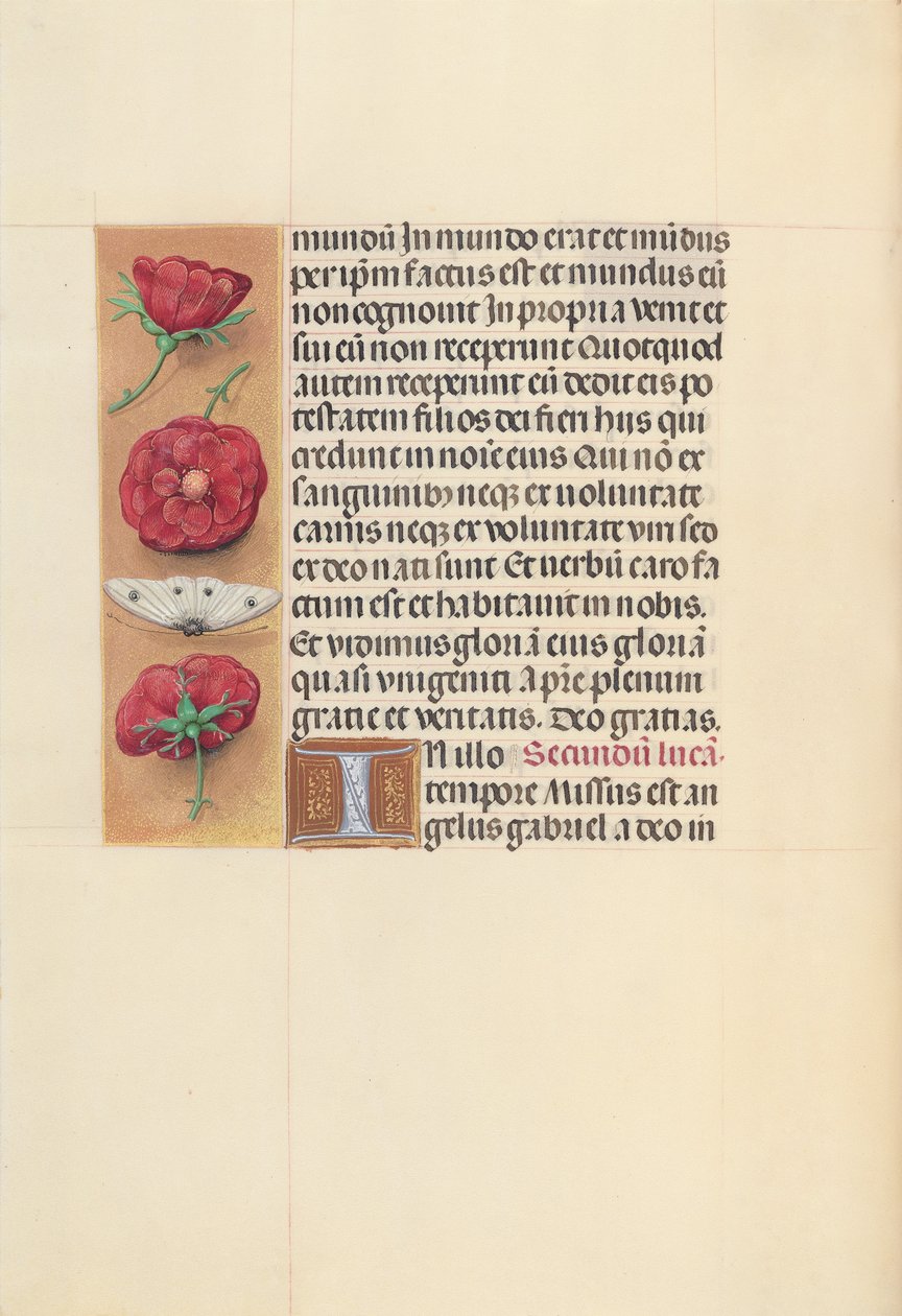 Timmar av drottning Isabella den katolska, drottning av Spanien:  Fol. 93v av Master of the First Prayerbook of Maximillian