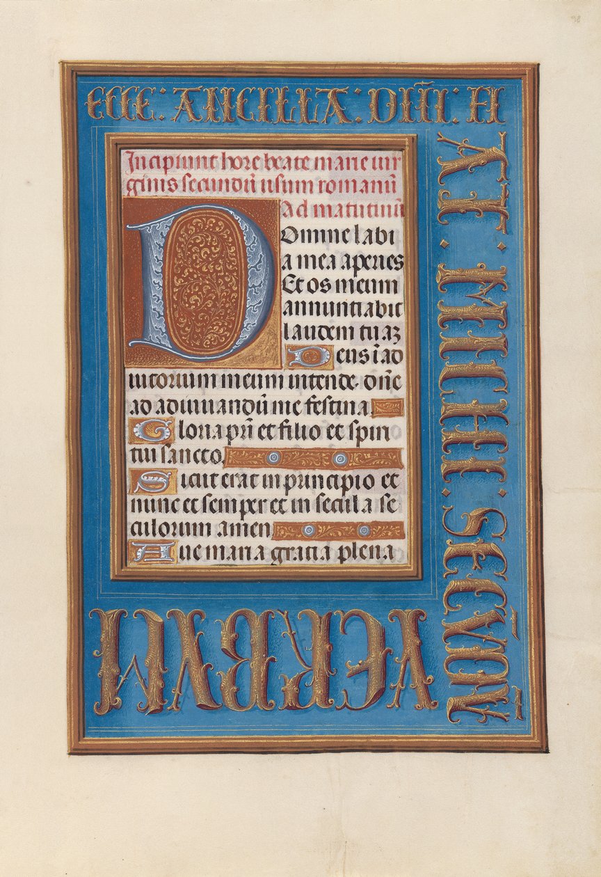 Hours of Queen Isabella the Catholic, Queen of Spain: Fol, 98r, c. 1500. av Master of the First Prayerbook of Maximillian