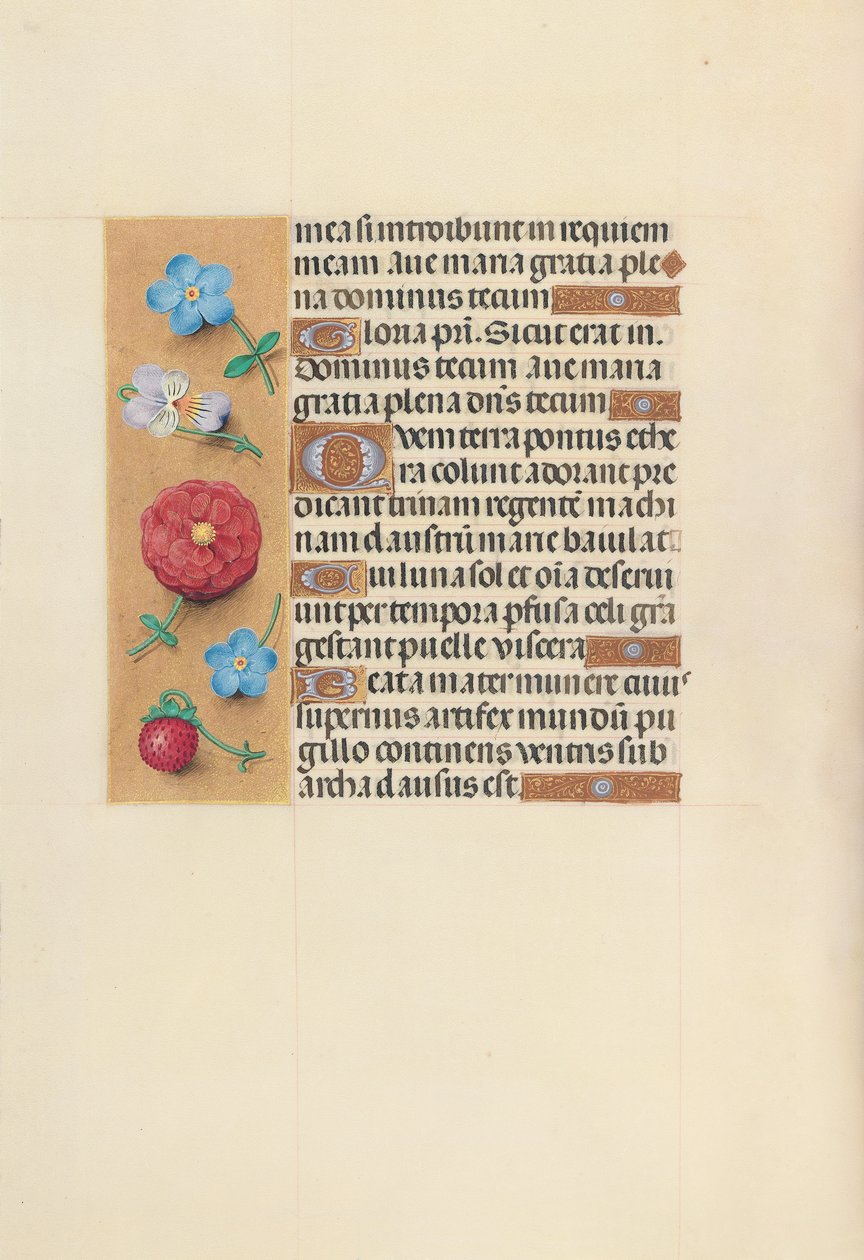 Hours of Queen Isabella the Catholic, Queen of Spain: Fol. 99v, c. 1500. av Master of the First Prayerbook of Maximillian