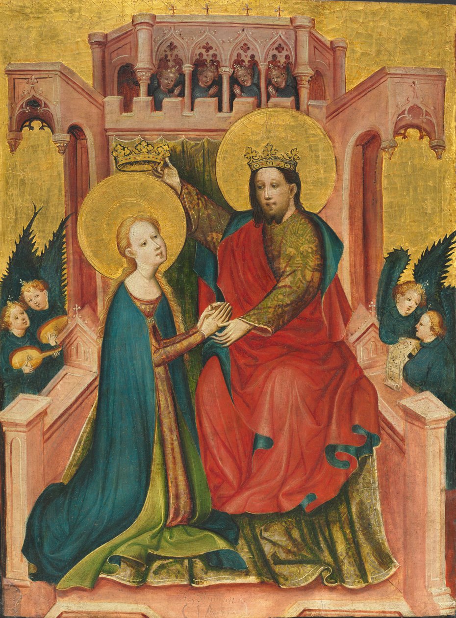 Jungfruns kröning av Master of the Fröndenberg Altarpiece