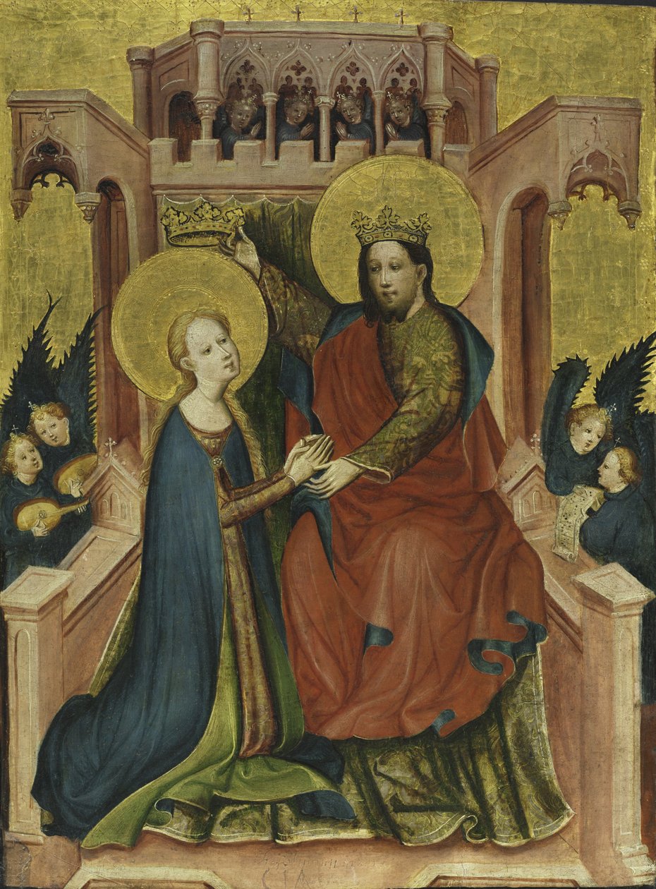 Kröning av Jungfru Maria av Master of the Fröndenberg Altarpiece