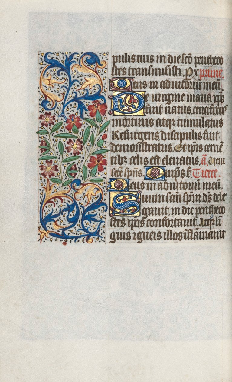 Tidsbok Användning av Rouen: fol. 100V, c. 1470. av Master of the Geneva Latini