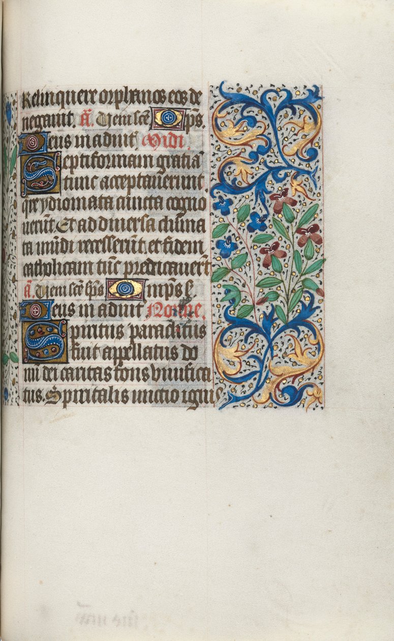 Tidsbok Användning av Rouen: fol. 101r, c. 1470. av Master of the Geneva Latini
