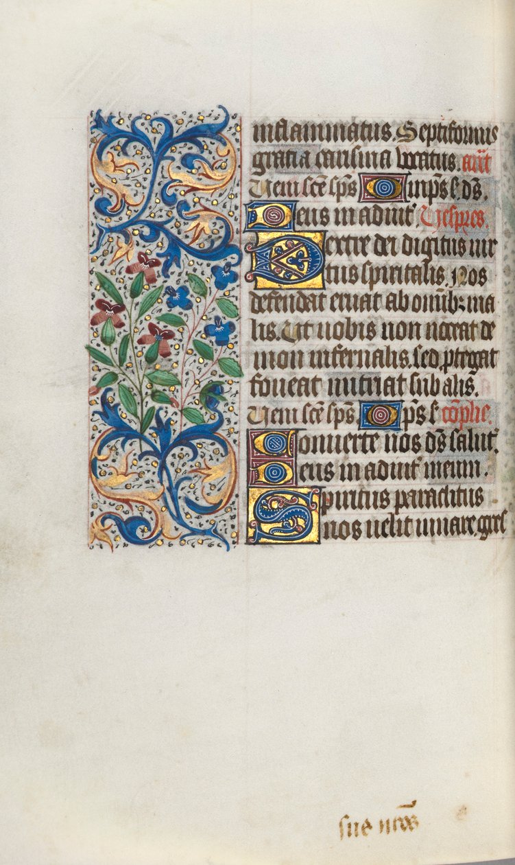 Tidsbok Användning av Rouen: fol. 101v, c. 1470. av Master of the Geneva Latini