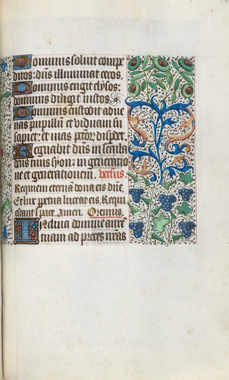 Tidsbok Användning av Rouen: fol. 109r, c. 1470. av Master of the Geneva Latini