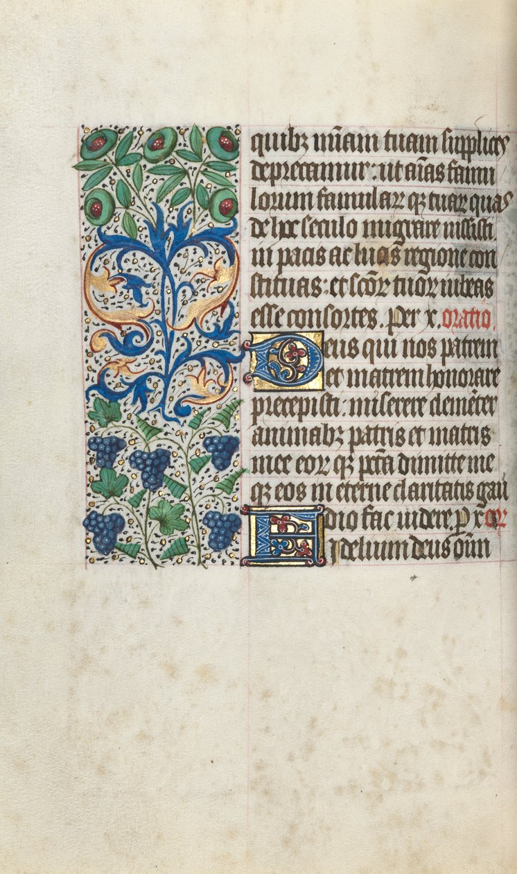 Tidsbok Användning av Rouen: fol. 109v, c. 1470. av Master of the Geneva Latini