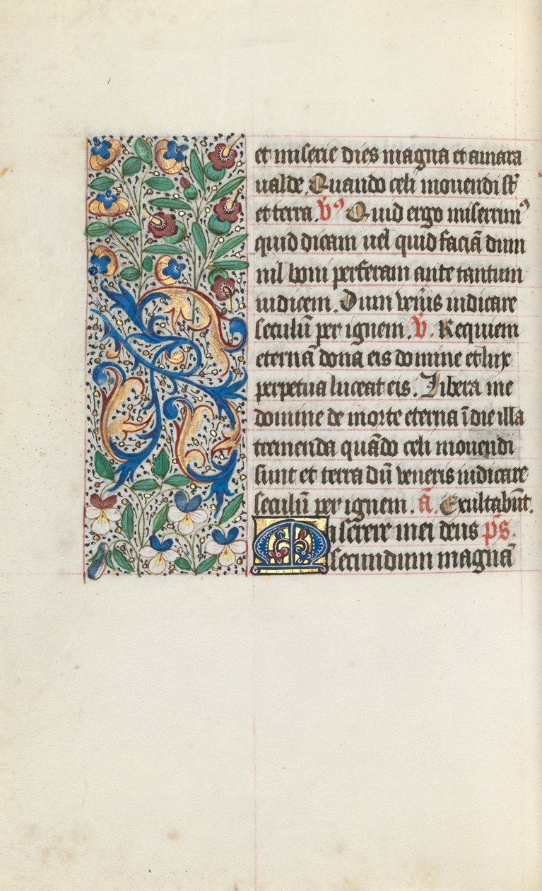 Tidsbok Användning av Rouen: fol. 133v, c. 1470. av Master of the Geneva Latini