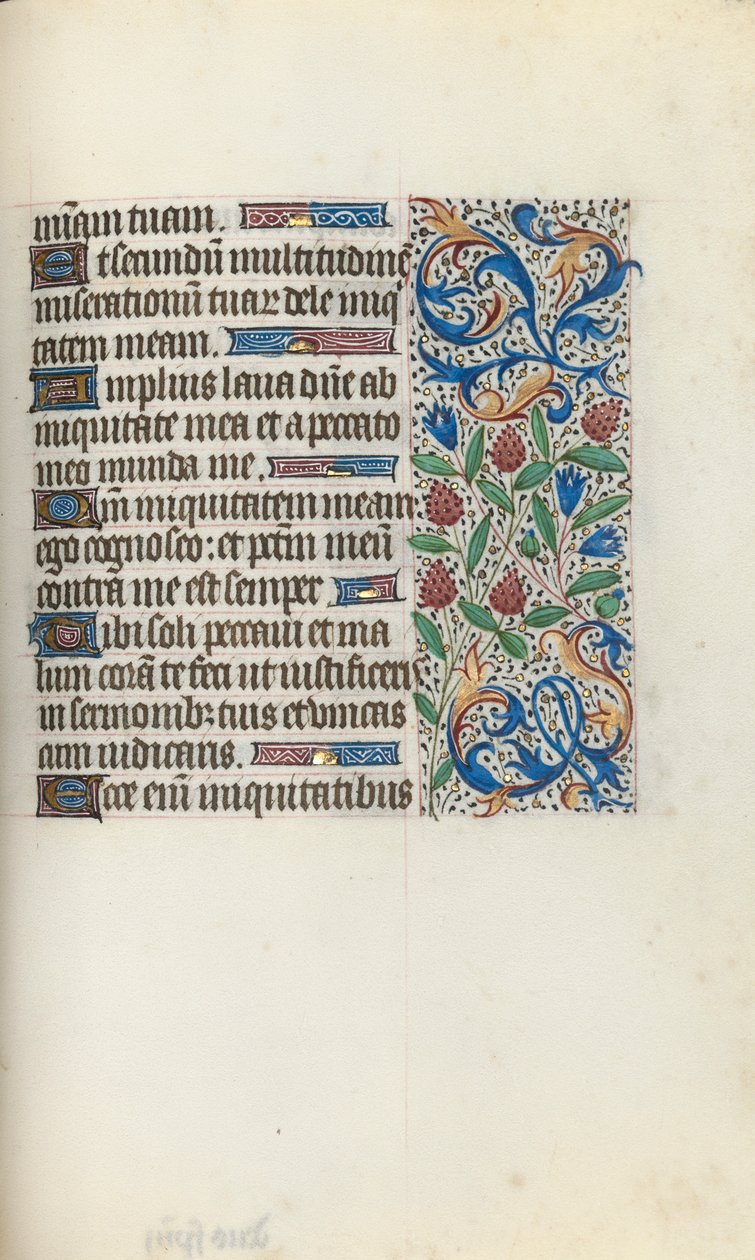 Tidsbok Användning av Rouen: fol. 134r, c. 1470. av Master of the Geneva Latini