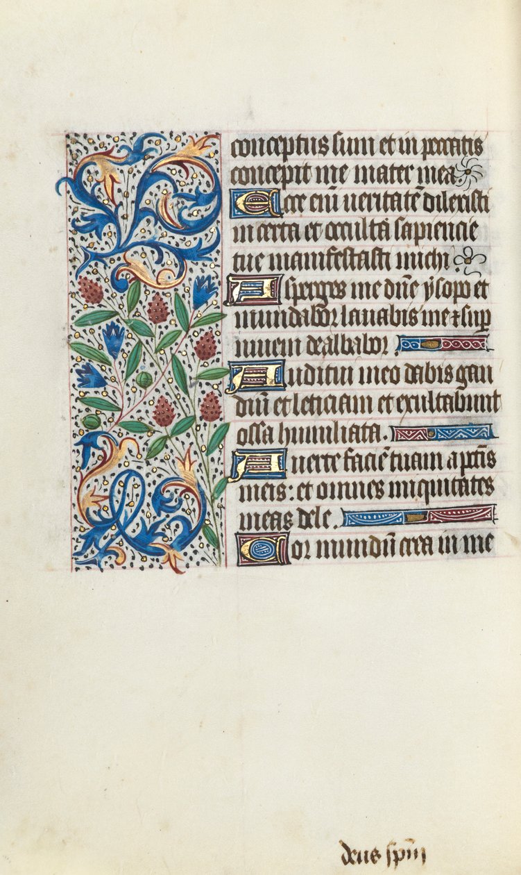 Tidsbok Användning av Rouen: fol. 134v, c. 1470. av Master of the Geneva Latini