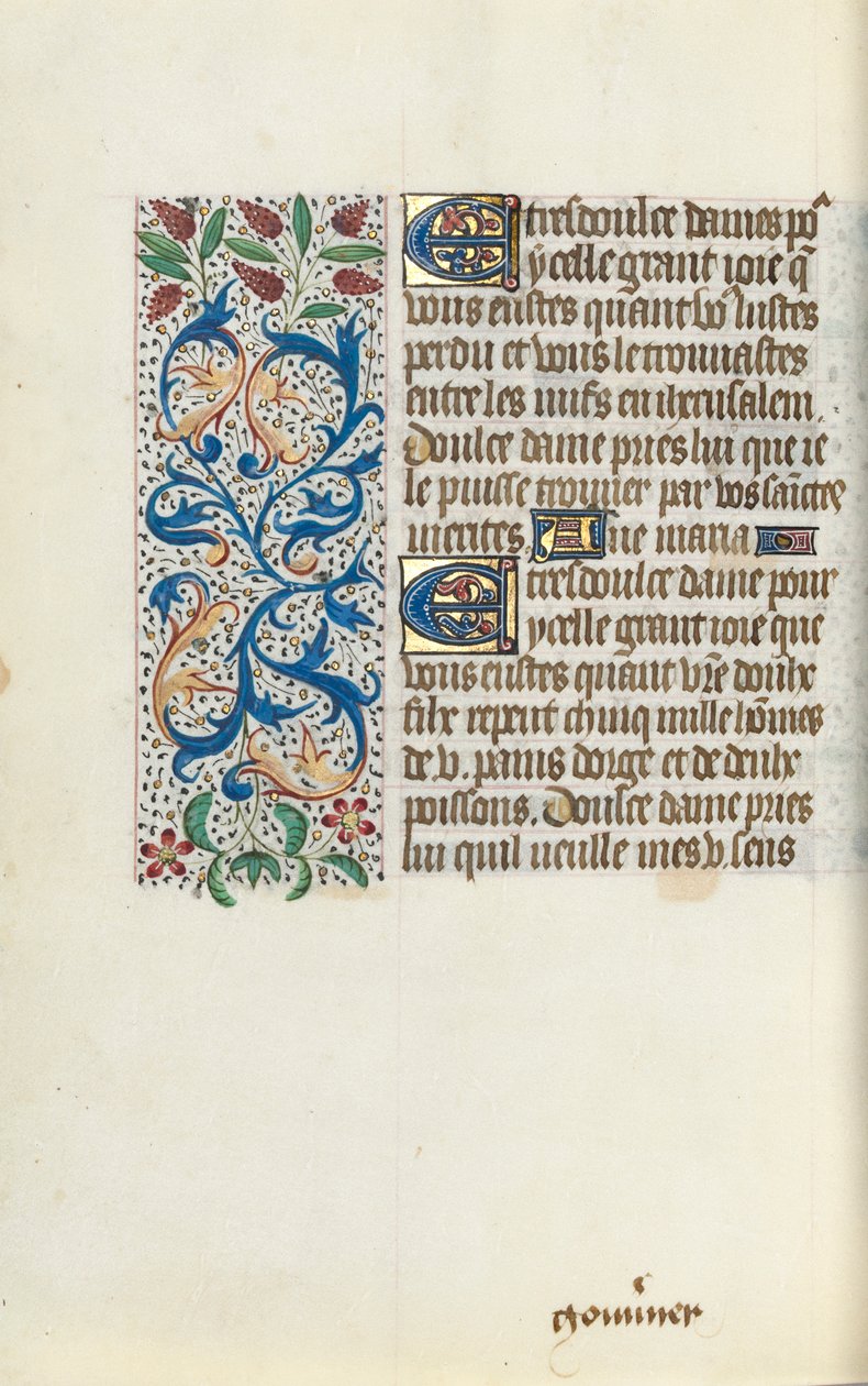 Tidsbok Användning av Rouen: fol. 149v, c. 1470. av Master of the Geneva Latini