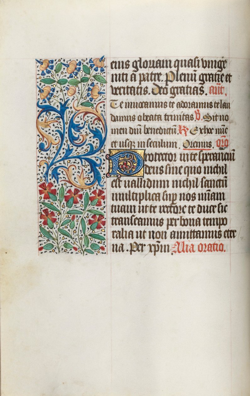 Tidsbok Användning av Rouen: fol. 14v, c. 1470. av Master of the Geneva Latini