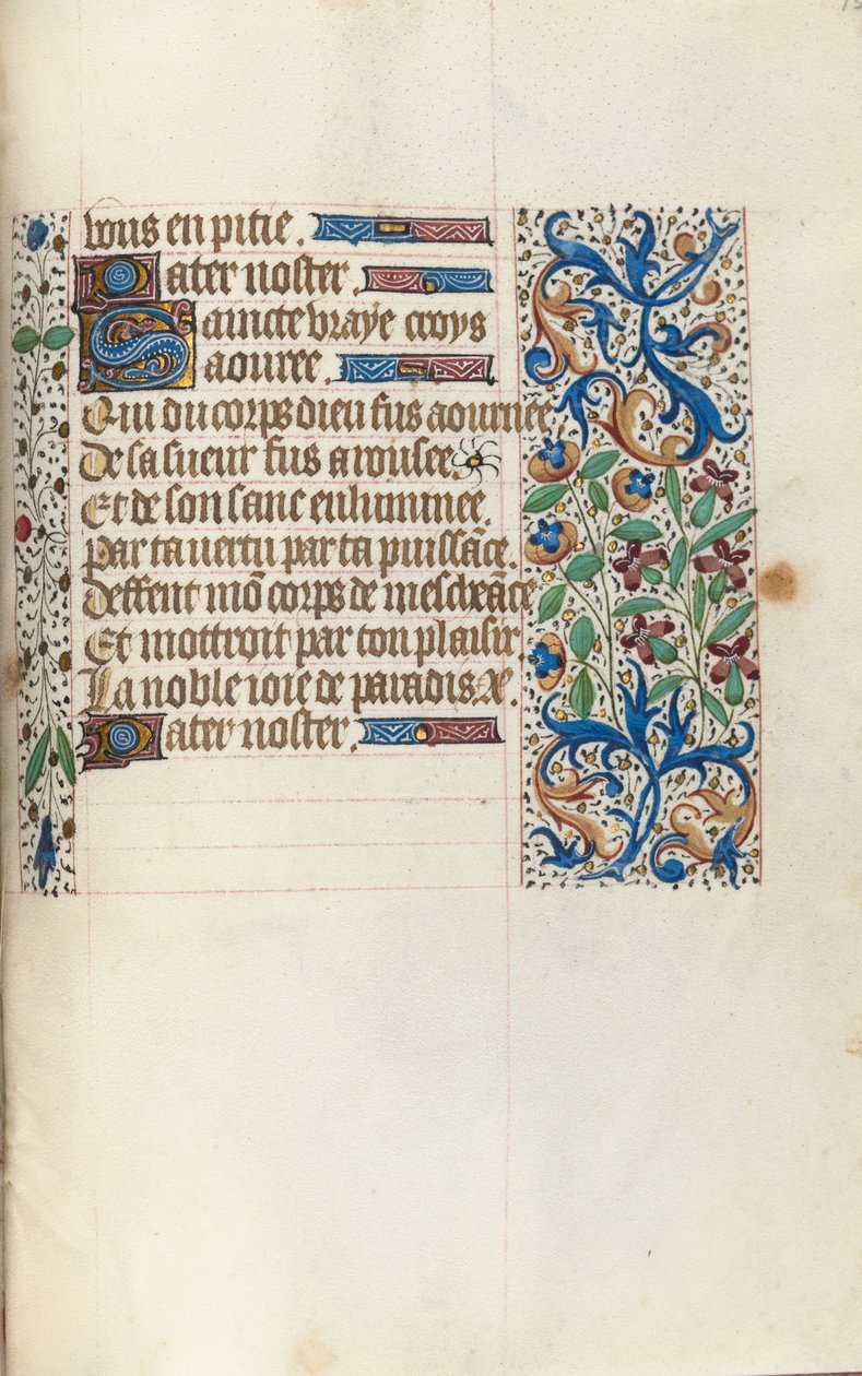 Tidsbok Användning av Rouen: fol. 154r, c. 1470. av Master of the Geneva Latini
