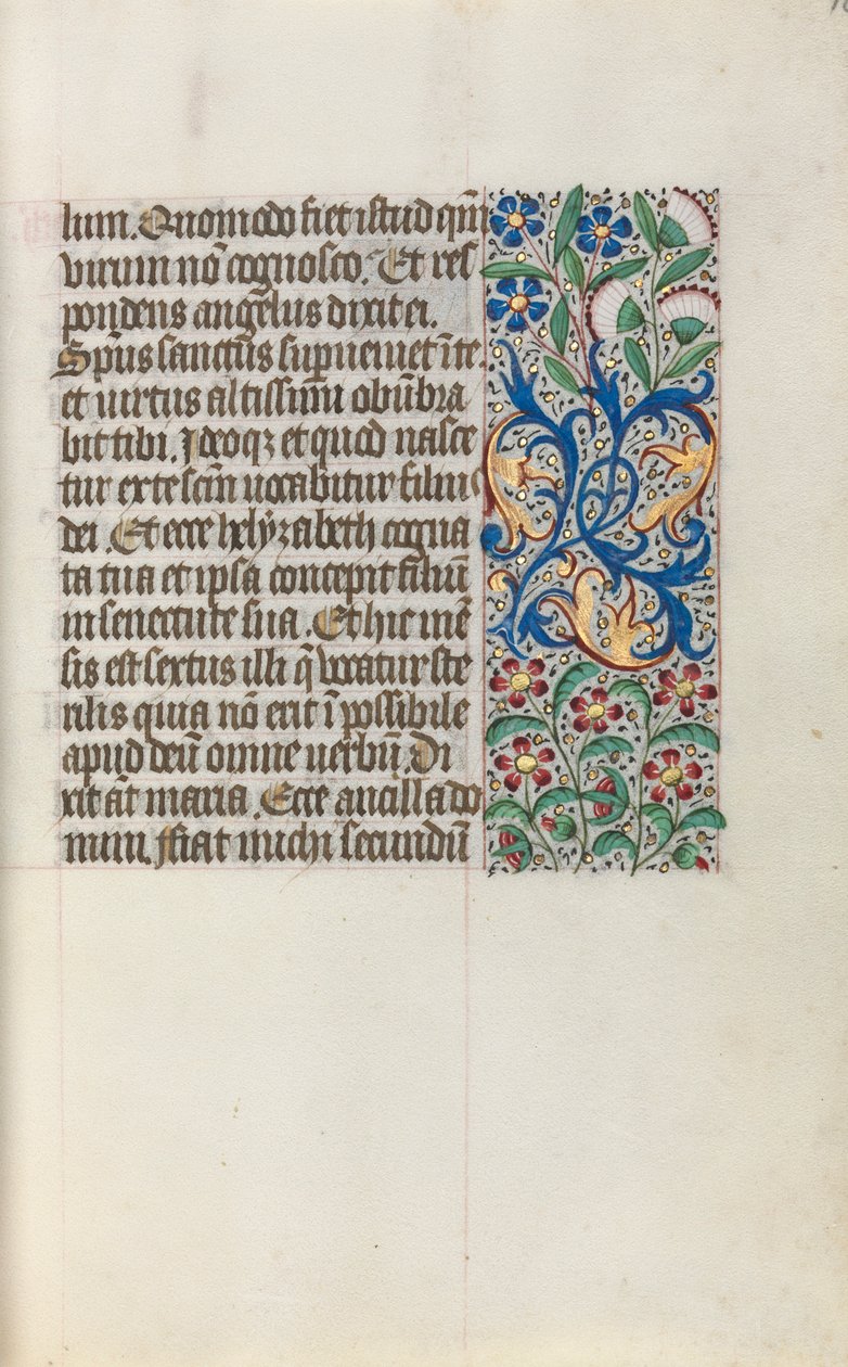 Tidsbok Användning av Rouen: fol. 16r, c. 1470. av Master of the Geneva Latini