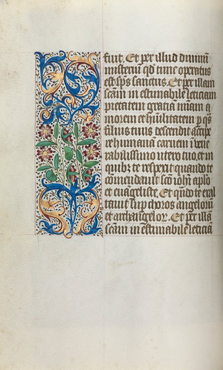 Tidsbok Användning av Rouen: fol. 19v, c. 1470. av Master of the Geneva Latini