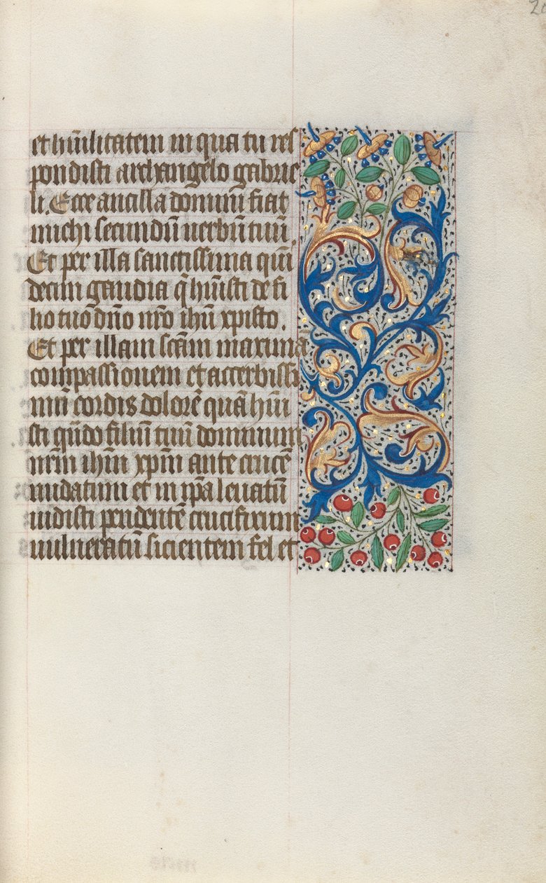 Tidsbok Användning av Rouen: fol. 20r, c. 1470. av Master of the Geneva Latini