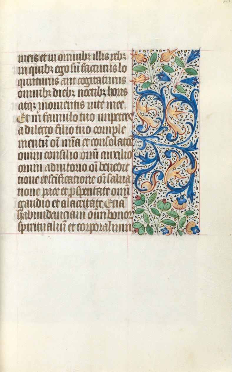 Tidsbok Användning av Rouen: fol. 21r, c. 1470. av Master of the Geneva Latini