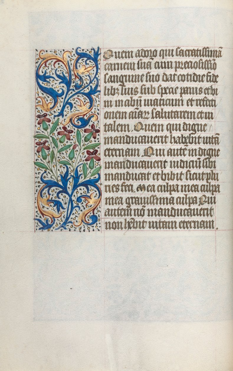 Tidsbok Användning av Rouen: fol. 23v, c. 1470. av Master of the Geneva Latini