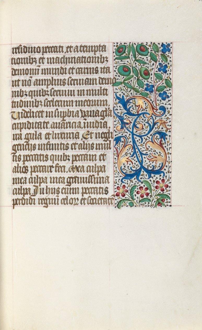 Tidsbok Användning av Rouen: fol. 25r, c. 1470. av Master of the Geneva Latini