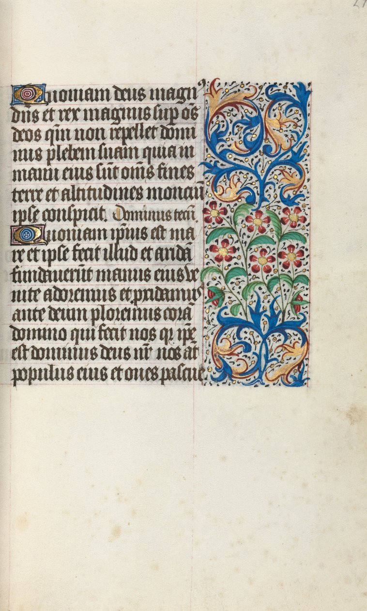 Tidsbok Användning av Rouen: fol. 29r, c. 1470. av Master of the Geneva Latini