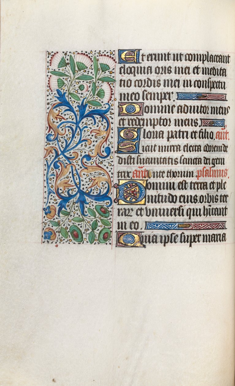 Tidsbok Användning av Rouen: fol. 33v, c. 1470. av Master of the Geneva Latini