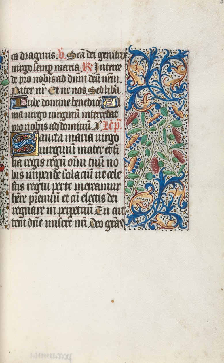 Tidsbok Användning av Rouen: fol. 35r, c. 1470. av Master of the Geneva Latini