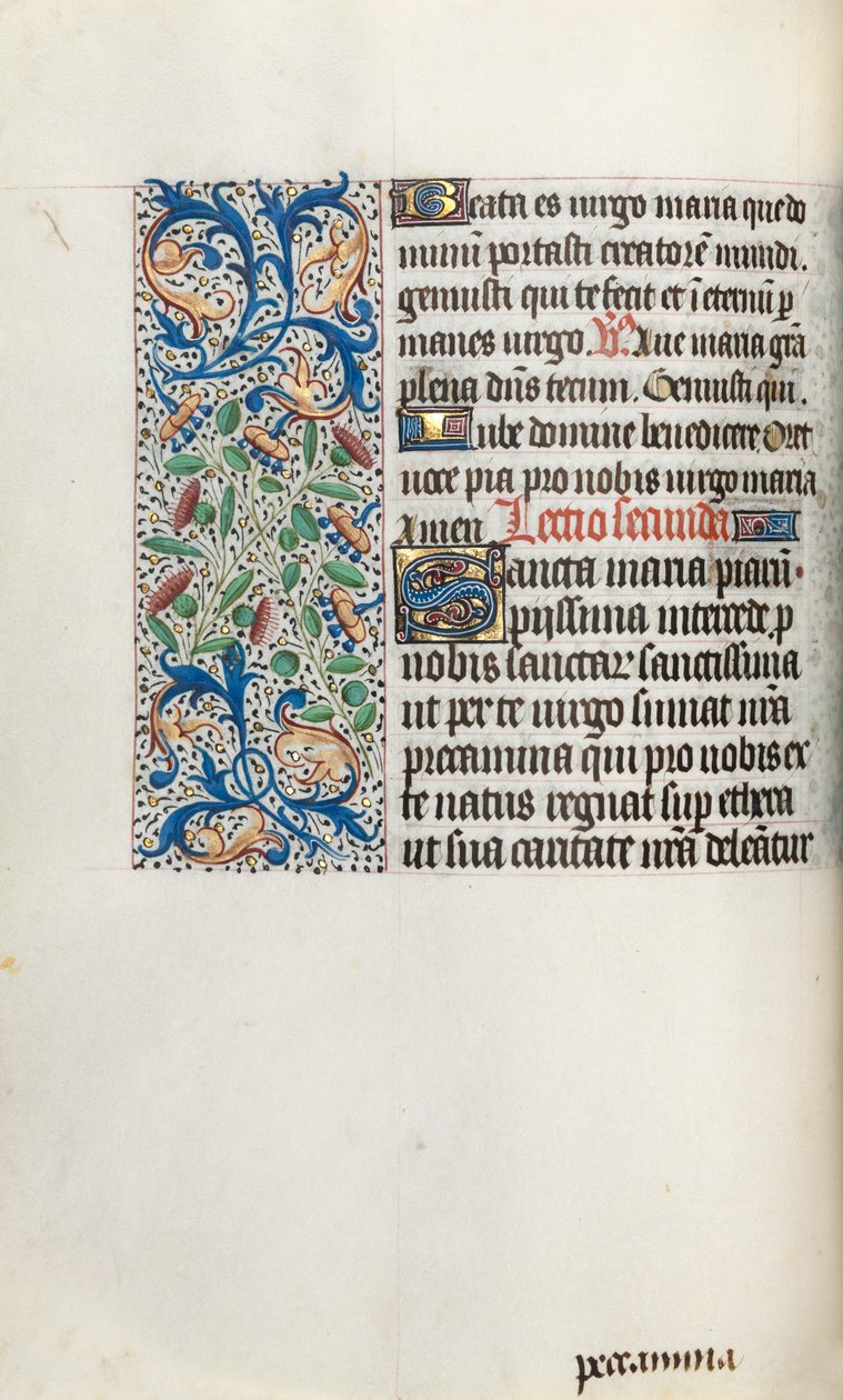 Tidsbok Användning av Rouen: fol. 35v, c. 1470. av Master of the Geneva Latini