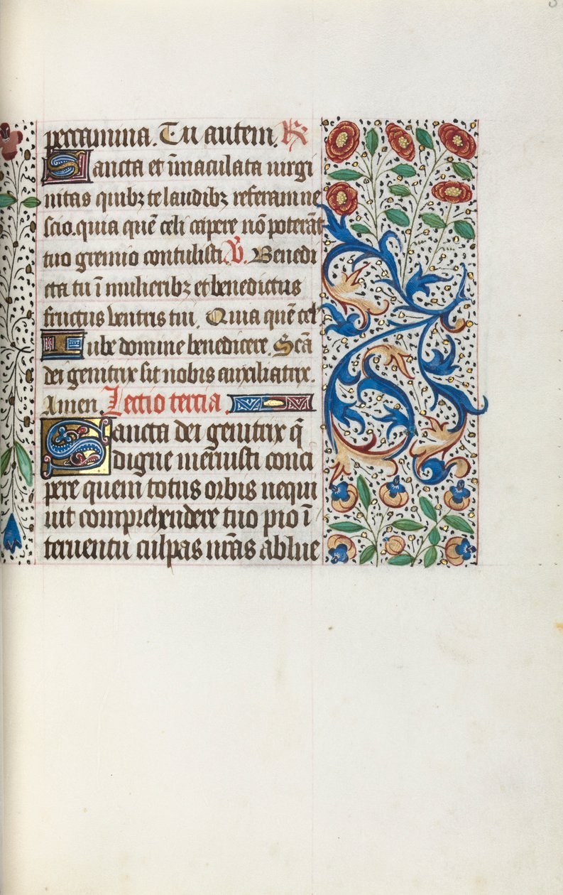 Tidsbok Användning av Rouen: fol. 36r, c. 1470. av Master of the Geneva Latini