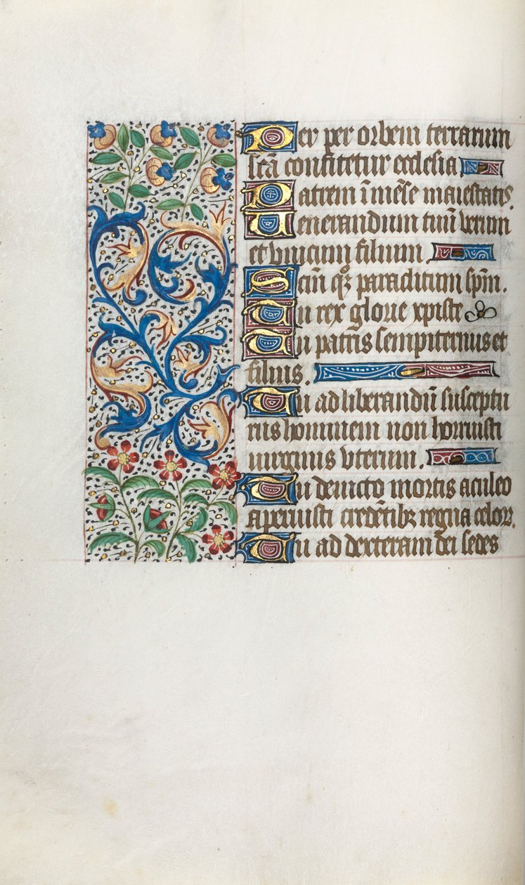 Tidsbok Användning av Rouen: fol. 37v, c. 1470. av Master of the Geneva Latini