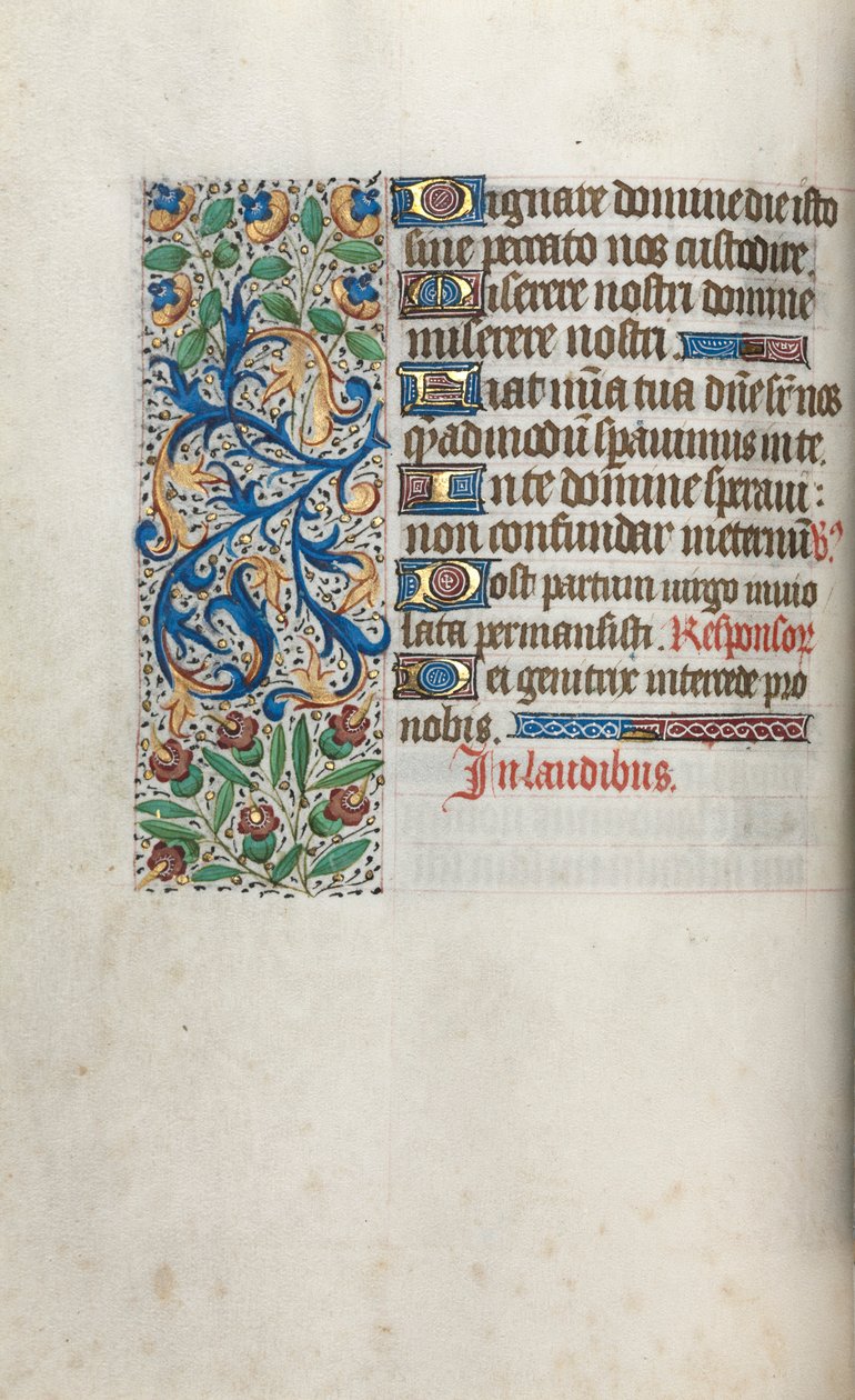 Tidsbok Användning av Rouen: fol. 38v, c. 1470. av Master of the Geneva Latini